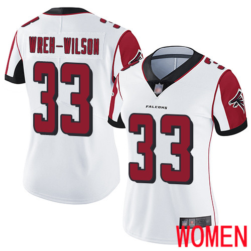 Atlanta Falcons Limited White Women Blidi Wreh-Wilson Road Jersey NFL Football 33 Vapor Untouchable